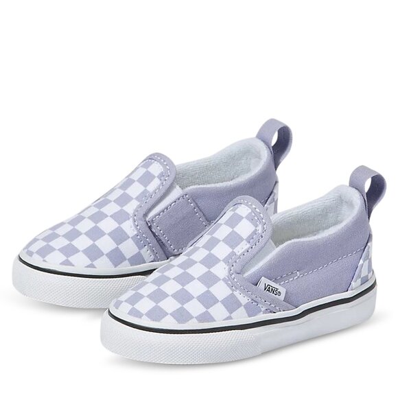 Vans Toddlers' Slip On Shoes in Languid Lavender Purple / True White - Picture 1 of 9